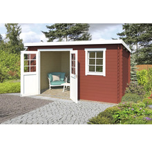 Abri de jardin avec porte double et fenêtre