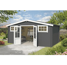 Abri de jardin avec double porte et fenêtres