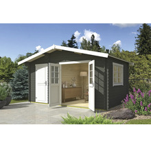 Abri de jardin avec double porte et fenêtres