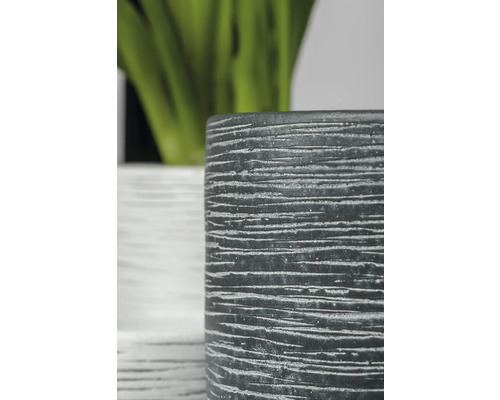 Pot de fleurs décoratif avec motif horizontal pour l''intérieur