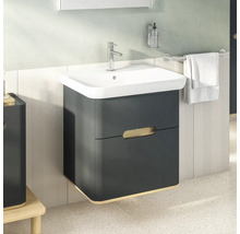 Meuble sous-lavabo avec lavabo et robinet dans la salle de bain