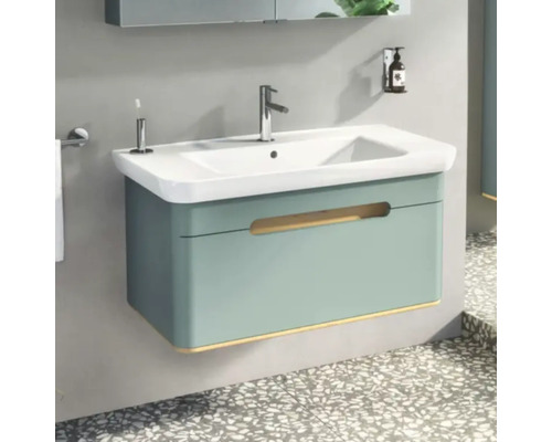 Waschtisch mit Unterschrank im Badezimmer
