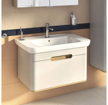 Meuble-lavabo avec lavabo et meuble bas dans une salle de bain