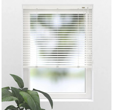 Store vénitien en alu SOLUNA DIM-OUT blanc 90x130 cm, avec 20% de lamelles supplémentaires pour un meilleur obscurcissement