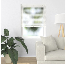 Store vénitien en alu SOLUNA DIM-OUT blanc 90x130 cm, avec 20% de lamelles supplémentaires pour un meilleur obscurcissement