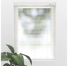 Store vénitien en alu SOLUNA DIM-OUT blanc 90x130 cm, avec 20% de lamelles supplémentaires pour un meilleur obscurcissement