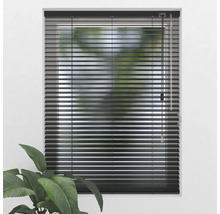 Store vénitien en alu SOLUNA DIM-OUT noir 40x130 cm, avec 20% de lamelles supplémentaires pour un meilleur obscurcissement