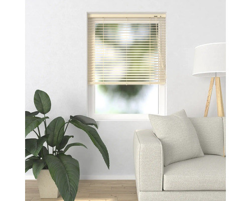 Fenêtre avec store dans un espace de vie lumineux