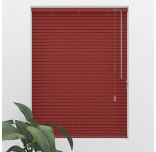 Store vénitien en alu SOLUNA DIM-OUT rouge 40x130 cm, avec 20% de lamelles supplémentaires pour un meilleur obscurcissement