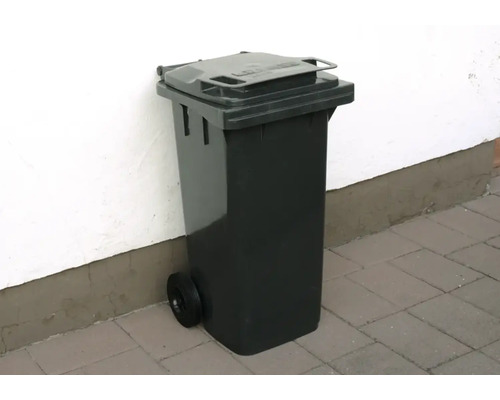 Mülltonne mit Rädern und Deckel