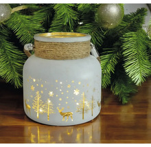 Lanterne décorative avec motifs de cerfs et d''arbres