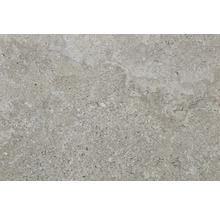 Nahaufnahme einer grauen Fliese mit gesprenkelter Textur.