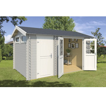 Abri de jardin en bois avec double porte et fenêtre