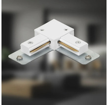 Dreiphasen-Stromschienenverbinder in T-Form, Weiss, mit Schrauben