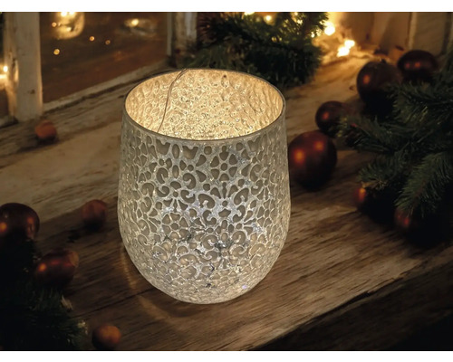 Photophore décoratif à motif floral pour un éclairage d''ambiance