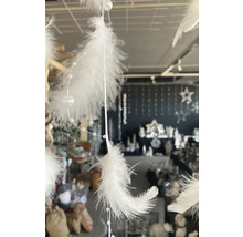 Décoration avec plumes et perles