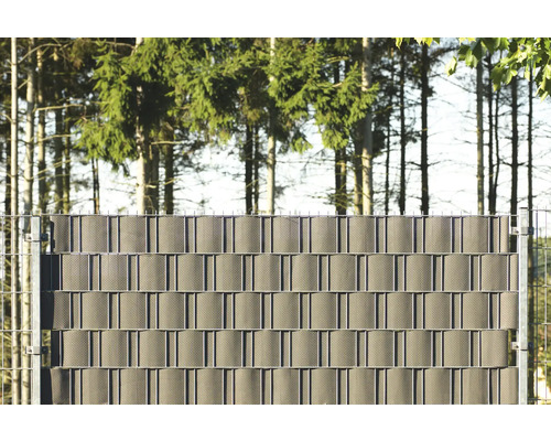 Clôture de jardin avec brise-vue