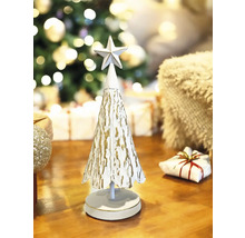 Dekorativer Weihnachtsbaum mit Sternspitze als Tischdekoration
