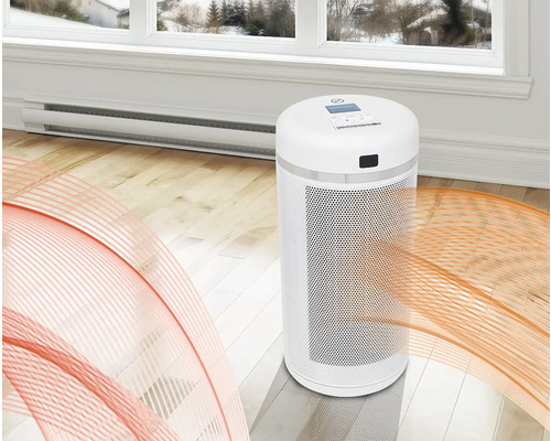 Radiateur électrique dans une pièce lumineuse avec parquet