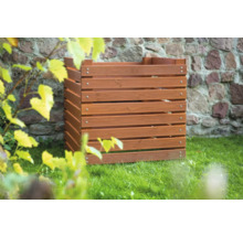Holz-Mülltonnenbox zur Gartenorganisation