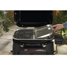 Barbecue électrique Weber Lumin avec grille et plat de maintien au chaud