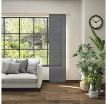 Salon avec store japonais à la fenêtre, canapé et plantes d''intérieur