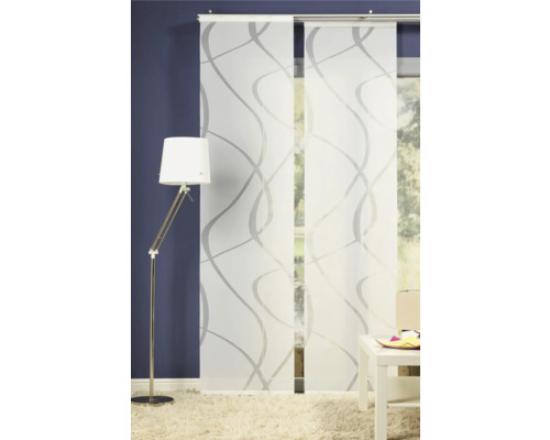 Panneau japonais décoratif avec motif ondulé dans le salon.