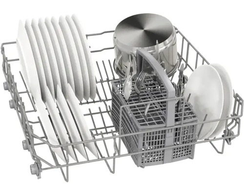 Geschirrspüler-Oberkorb mit Geschirr