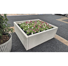 L-Stein Ecke Winkelstein Sichtbeton grau 100 x 5 x 80 cm Fusstiefe = 40 cm