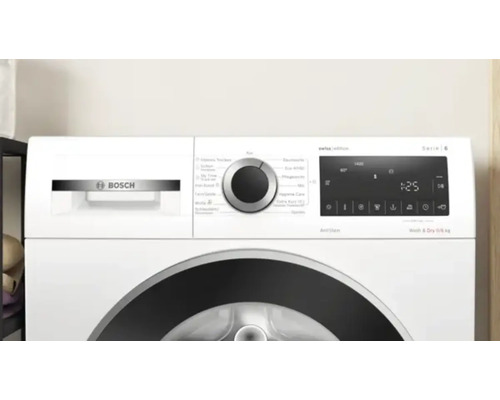 Bosch Waschtrockner mit Bedienfeld und Programmwähler