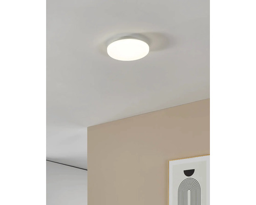 Plafonnier rond en plastique monté au plafond