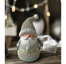 Figurine décorative de Père Noël avec motif de bonnet tricoté