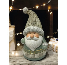 Dekorativer Weihnachtsmann mit Strickmütze als Weihnachtsdekoration