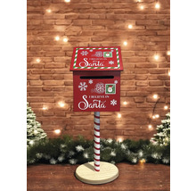 Boîte aux lettres de Noël pour le Père Noël avec l''inscription Je crois au Père Noël.