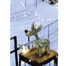 Élan décoratif avec écharpe comme décoration de Noël