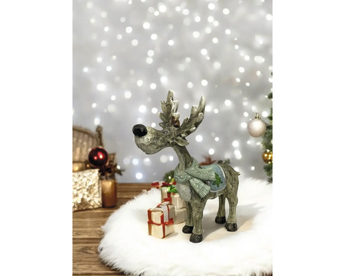 Renne décoratif avec décoration cadeau pour Noël