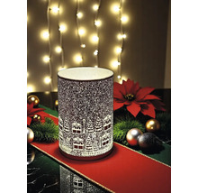 Dekorative Tischleuchte mit Winterdorf-Motiv zur stimmungsvollen Beleuchtung