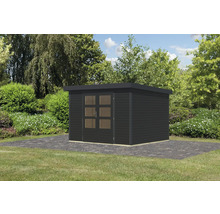Gartenhaus Karibu Metalwood 5C Blech anthrazit 320,5 x 266,5 cm anthrazit