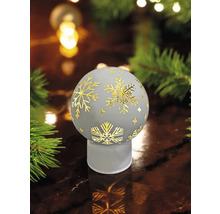 Boule décorative avec motif de flocon de neige pour éclairage festif