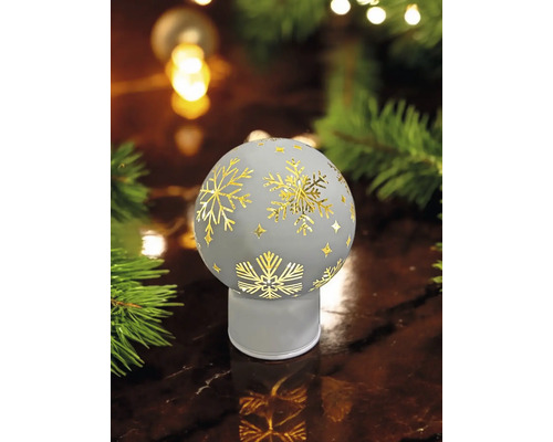 Dekorative Kugel mit Schneeflockenmuster für festliche Beleuchtung