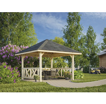 Pavillon de jardin en bois avec table et chaises