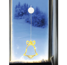 Décoration de fenêtre avec motif de cloche et suspension à ventouse
