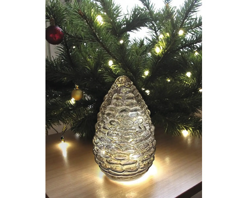 Dekorative beleuchtete Tannenzapfenfigur für Weihnachten