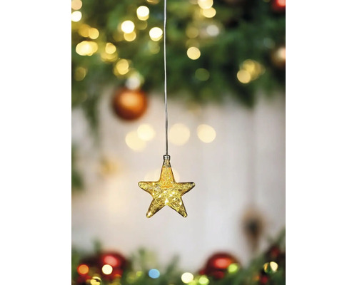 Décoration de Noël en forme d''étoile avec éclairage