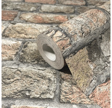 Tapetenrolle mit Backsteindesign