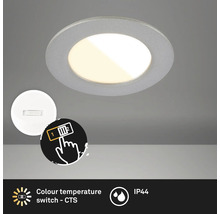Spot encastrable au plafond avec sélecteur de température de couleur et indice de protection IP44