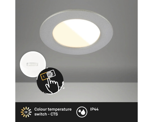 Deckeneinbaustrahler mit Farbtemperaturschalter und IP44 Schutzart