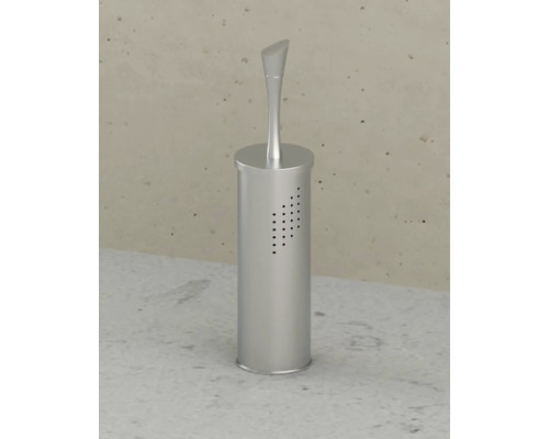 Ensemble de brosse de toilette avec support en métal