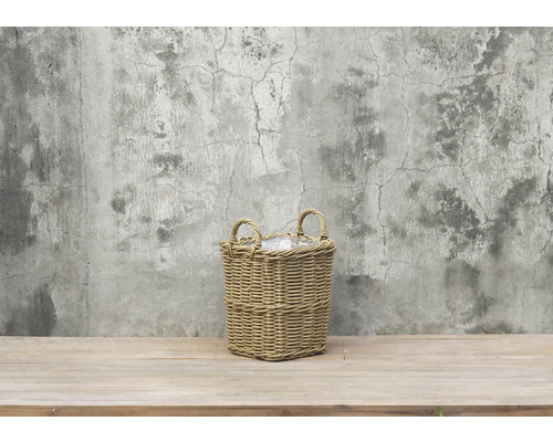 Panier en osier avec poignées