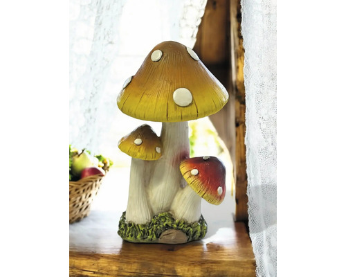 Figurine décorative de champignon en résine synthétique pour l''intérieur